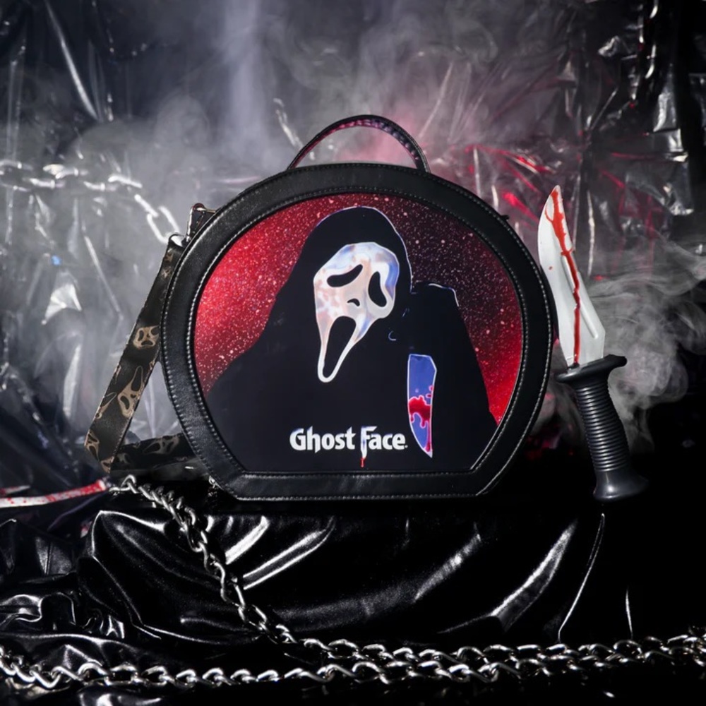 NWOT GHOST FACE™ X GLAMLITE LENTICULAR MOTION BAG HORROR HALLOWEEN‎ SCREAM